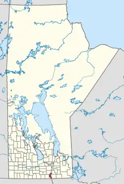 Location of the RM of Montcalm in Manitoba