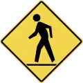 Pedestrian crossing ahead