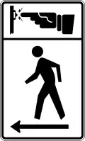 Press button to cross