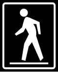 Overhead pedestrian crossing