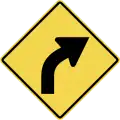 Curve to right
