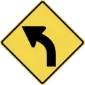Curve to left