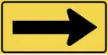 Sharp curve marker