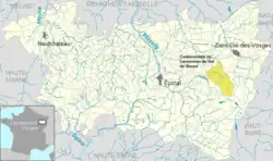 Community of municipalities of Val de Neuné in the Vosges department, Lorraine, France