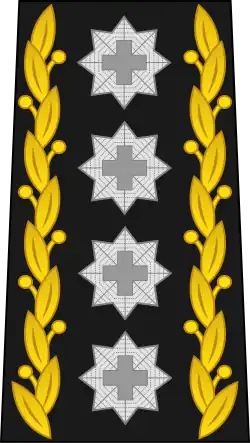 Four-"Star" rank insignia of the top Swiss general.