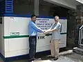 Friends of Tibetan Delek Hospital Backup Generator installed August 2007 with Dr Zorba Pastor on the right