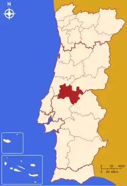 Location of Médio Tejo
