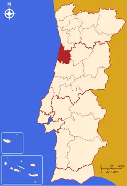 Location of Região de Aveiro