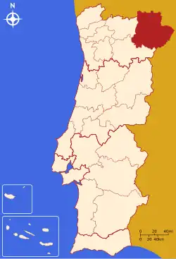 Location of Terras de Trás-os-Montes