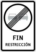 Chile (end of overtaking prohibition)