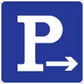 Parking place to right