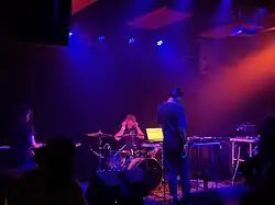 Thompson performing as the vocalist of CPU Buddha, 2025.