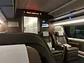 Interior of CR300AF business class