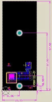 CRUVI PCB template CR99102 22 x 57.5 HS