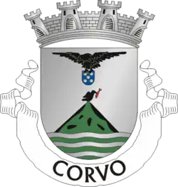 Coat of arms of the town of Vila do Corvo