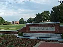 Bowman Field and Sikes Hall of the Clemson University Historic District I