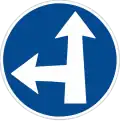 IV-2e: Proceed straight or left only