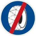 IV-5b: End of compulsory snow chains zone