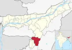 Location in Assam