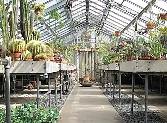 The Cactus and Succulent House collection that includes more than 1,100 contained-grown plants[22]