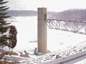 Cagles Mill Lake as seen from dam. U.S. Army Corps of Engineers photo.