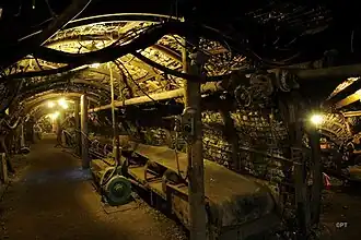 Flow gallery of the Cagnac-les-Mines Departmental Mining Museum