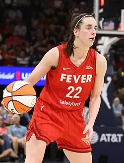 Clark with the Indiana Fever