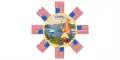 Digital reconstruction of 1862 state banner that hung in San Francisco (based on description)[74]
