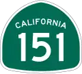 State Route 151 marker