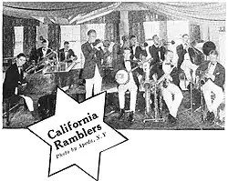 The California Ramblers, photographed in 1925