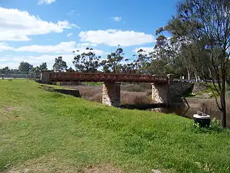 Bridge over the Bremer River at Callington joining the hundreds of Kanmantoo and Monarto