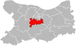 Situation of the canton of Évrecy in the department of Calvados