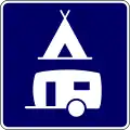 Caravans park and camping area