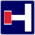 Dead end road on the left