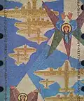 Design on the ceiling of the chapel