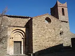 The church of Saint-Fructeux, in Camélas