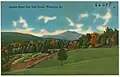 Postcard of eastern face of Camel's Hump