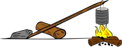 Camp cooking crane