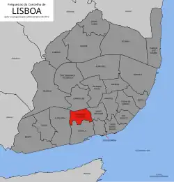 Location of Campo de Ourique