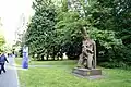 Sculpture on the campus grounds (2012)