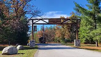 Entrance along Ranch House Trail near M-33