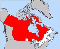 In 1870, N.W.T. covered much of Canada. The government was in the south part of the territory. A number of boundary changes would occur over the next 35 years but have little effect on the government until 1905.