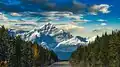 Mount Edith Cavell from Icefields Parkway