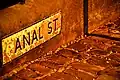 Defaced Canal Street sign