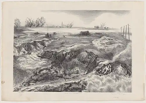 Canarsie Meadows, c. 1937, lithograph
