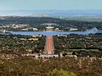 Partial view of National Triangle in Canberra