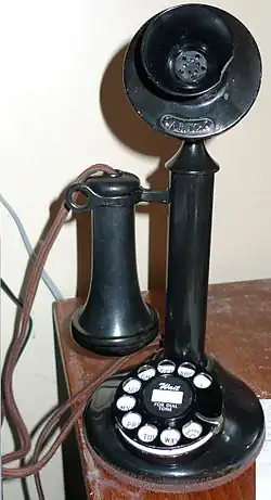 Image 16A Western Electric candlestick phone from the 1920s