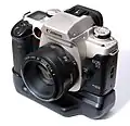 Canon EOS 50 QD with BP-50 battery pack
