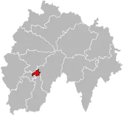 Situation of the canton of Aurillac-3 in the department of Cantal