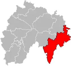 Situation of the canton of Neuvéglise-sur-Truyère in the department of Cantal